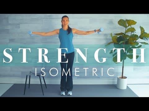 Full Body Isometric Strength Workout for Beginners & Seniors // All Standing & Knee Friendly